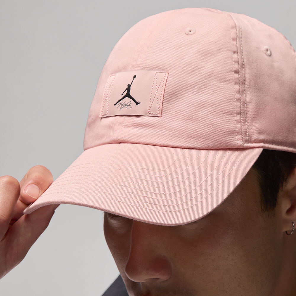 NIKE 帽子 運動帽 棒球帽 喬丹 J CLUB CAP US CB FLT PATCH 粉 FD5181-622