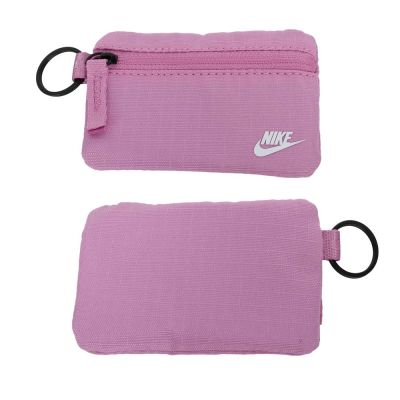 NIKE CLUB 零錢收納包-手拿包 零錢包 可卸式手腕帶 N1013421501OS 馬卡龍紫白