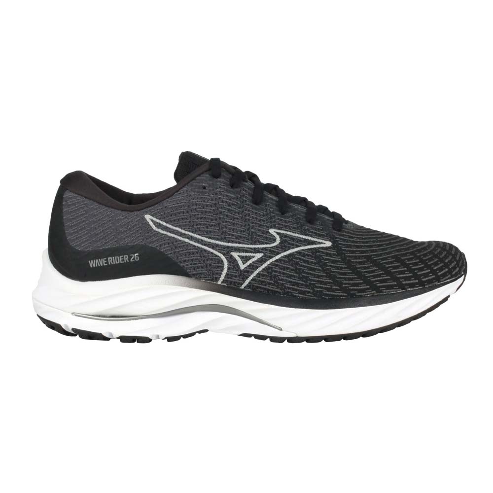 MIZUNO WAVE RIDER 26 SSW SW男慢跑鞋-4E-美津濃J1GC227602 黑灰白