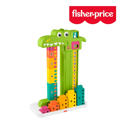 奇哥官方旗艦 Fisher-Price 費雪 學習加法小鱷魚