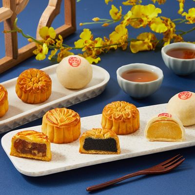 超比食品-職人中秋月餅禮盒 5款可選(宜蘭之月/烏豆沙/芋頭酥/綠豆椪/全素蛋黃酥)