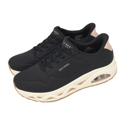 Skechers 休閒鞋 Uno Glide-Step Slip-Ins 寬楦 女鞋 黑 米白 190113WBLK
