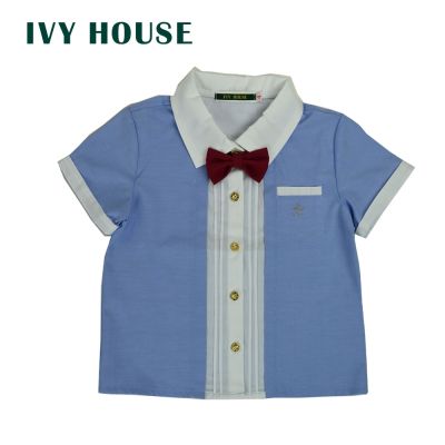 IVY HOUSE 常春藤男幼童正式加領結仿兩件上衣631107(90~120CM)