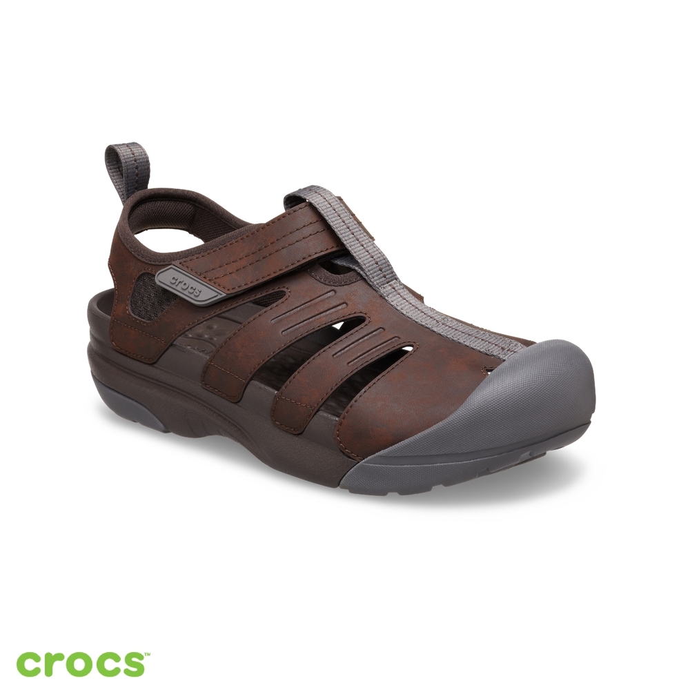 Crocs卡駱馳 (中性鞋) Yukon 經典漁夫涼鞋-209875 (咖啡色)