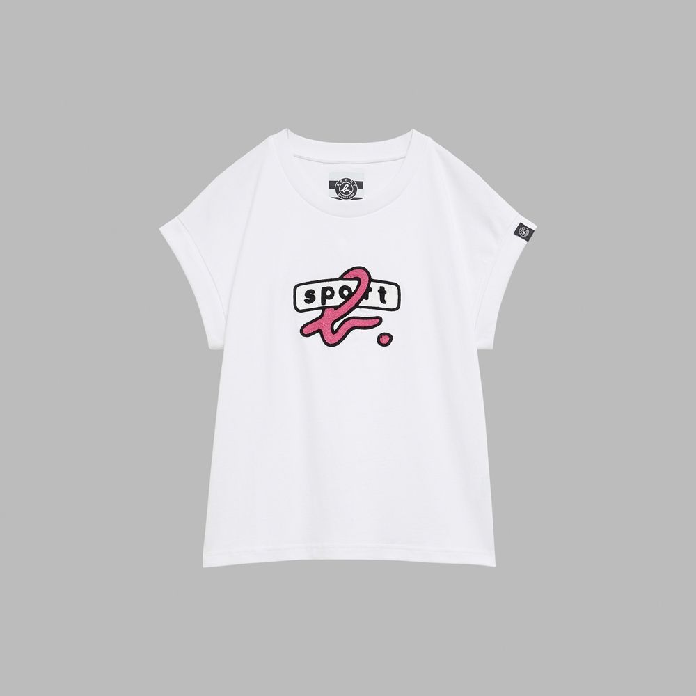 agnes b.Sport b. 女裝 恐龍logo造型T恤 多款 (塗鴉logo(白))