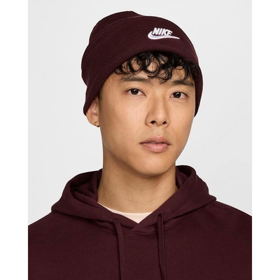 NIKE 耐吉 毛帽-深紅色 U NK PEAK BEANIE TC FUT F24 L-HF0186652