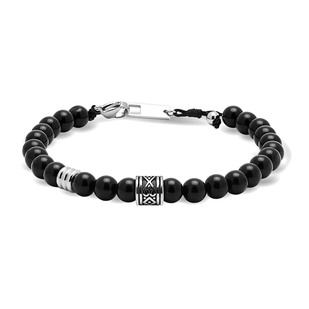 法國ROCHET Talisman系列黑瑪瑙男士串珠手環| 其他名牌精品| Yahoo購物中心