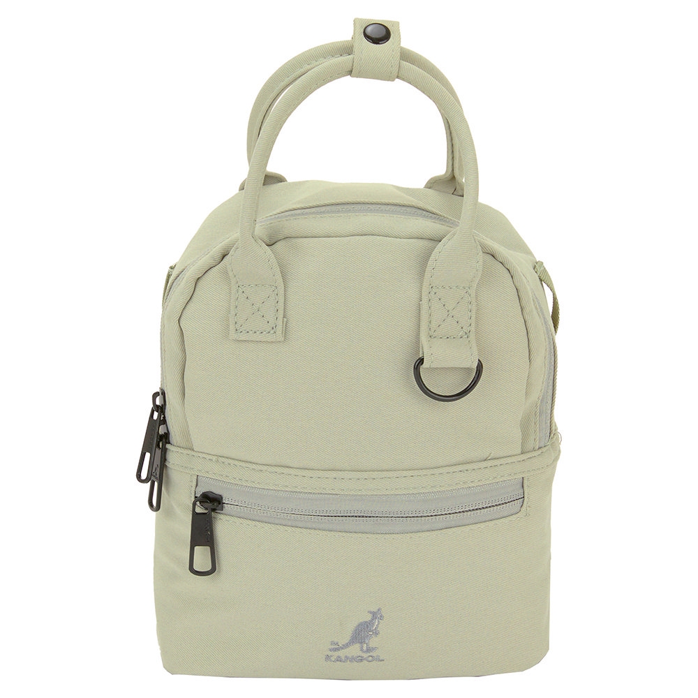 KANGOL 小手提兩用包 淺綠-6425174071
