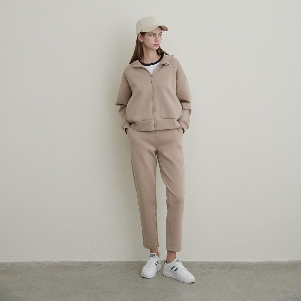 GIORDANO 女裝高彈力鬆緊腰九分褲 New Preppy系列【多色任選】 (43 麥棕)