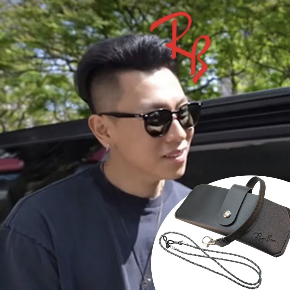 RayBan 雷朋 亞洲版 偏光太陽眼鏡 RB4306F 601/9A 黑框墨綠偏光鏡片 公司貨(贈RAYBAN眼鏡掛袋)