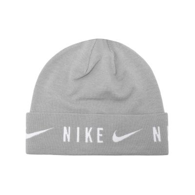 Nike 毛帽 Lightweight Knit Cuffed 灰 反摺 帽子 N101240309-5OS
