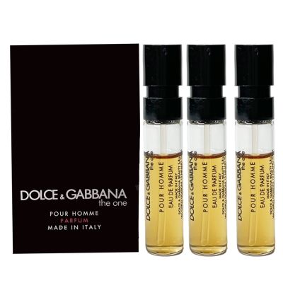 DOLCE & GABBANA D&G THE ONE 唯我男性香精(PARFUM) 1.5ml X3入組