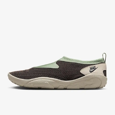 NIKE 耐吉 透氣舒適 戶外 懶人鞋 男休閒鞋-米棕綠 AQUA TURF-FZ5627300