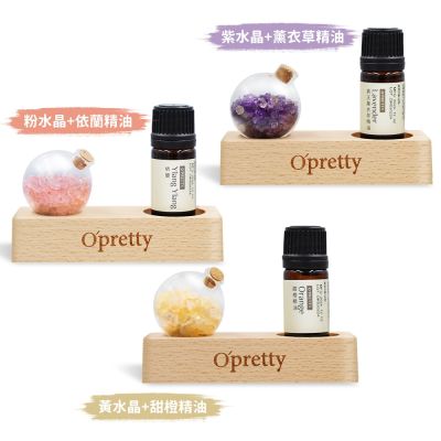 O Pretty 歐沛媞 水晶精油能量擺飾[水晶+精油5ml]-多款可選