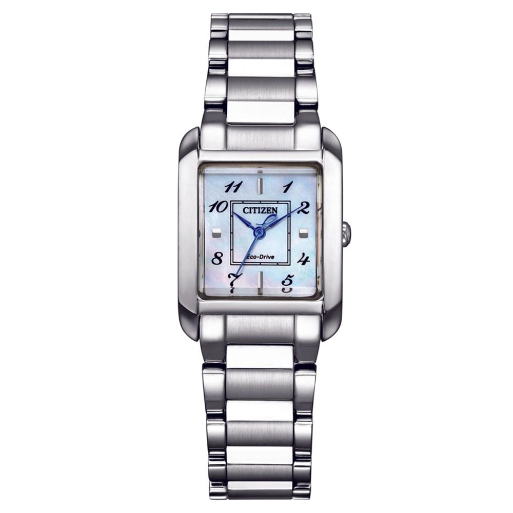 CITIZEN 星辰 L系列 時尚光動能大三針珍珠貝女錶(EW5600-87D)21.5 x 28.4mm