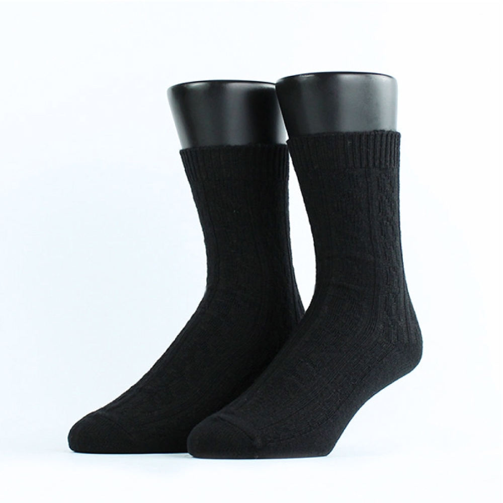 【FOOTER除臭襪】3入組- Light．素色輕量休閒羊毛襪(W189) (L 24-27cm)
