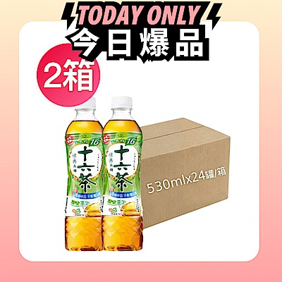 ASAHI 朝日 十六茶 零咖啡因複方茶 PET530(530mlx24/箱)x2箱
