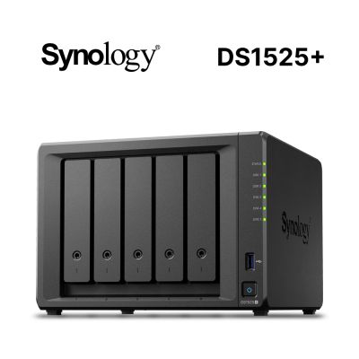 Synology 群暉科技 DiskStation DS1525+ 網路儲存伺服器(5Bay/AMD/8GB)