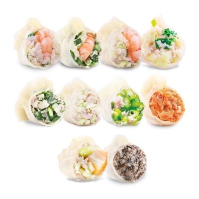 果貿吳媽家 人氣美味單品 海陸袋裝水餃含運4-5袋組 (袋裝水餃組/每袋16顆)