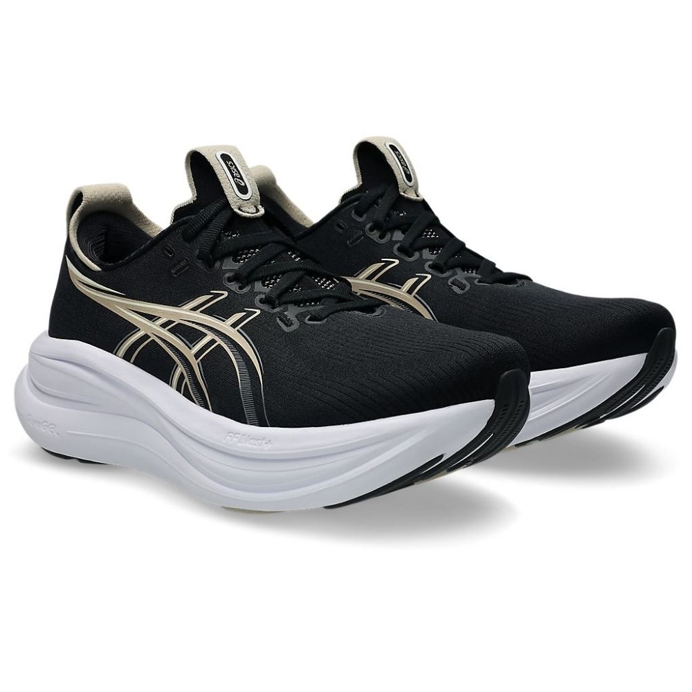 asics 亞瑟士 慢跑鞋 女鞋 運動鞋 緩震 寬楦 GEL-NIMBUS 28 黑 1012B917-002