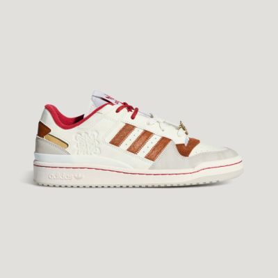 Adidas 愛迪達 Forum Low CL [KJ8751] 男 運動休閒鞋 CNY 馬年限定 低筒 米白 紅棕