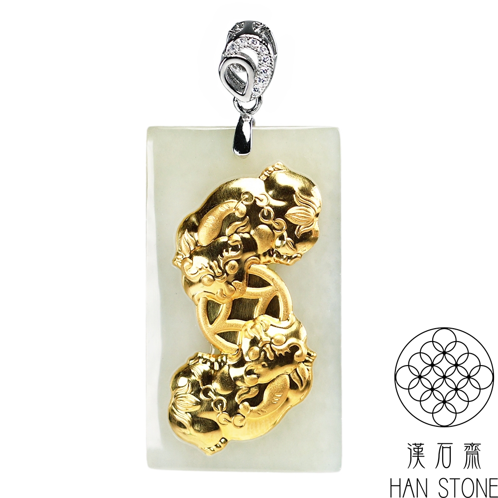 天然青白和田玉約830g 貔貅親子同心手彫り 一つ玉石一刀彫 黄楊WWFT074