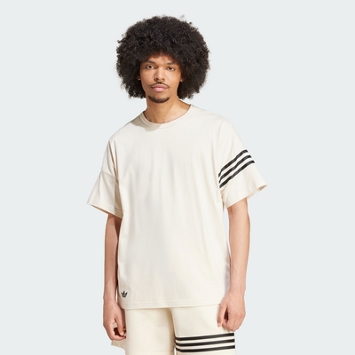ADIDAS ORIGINALS NEU C TEE 三葉草 男短袖上衣-米白-JF9139
