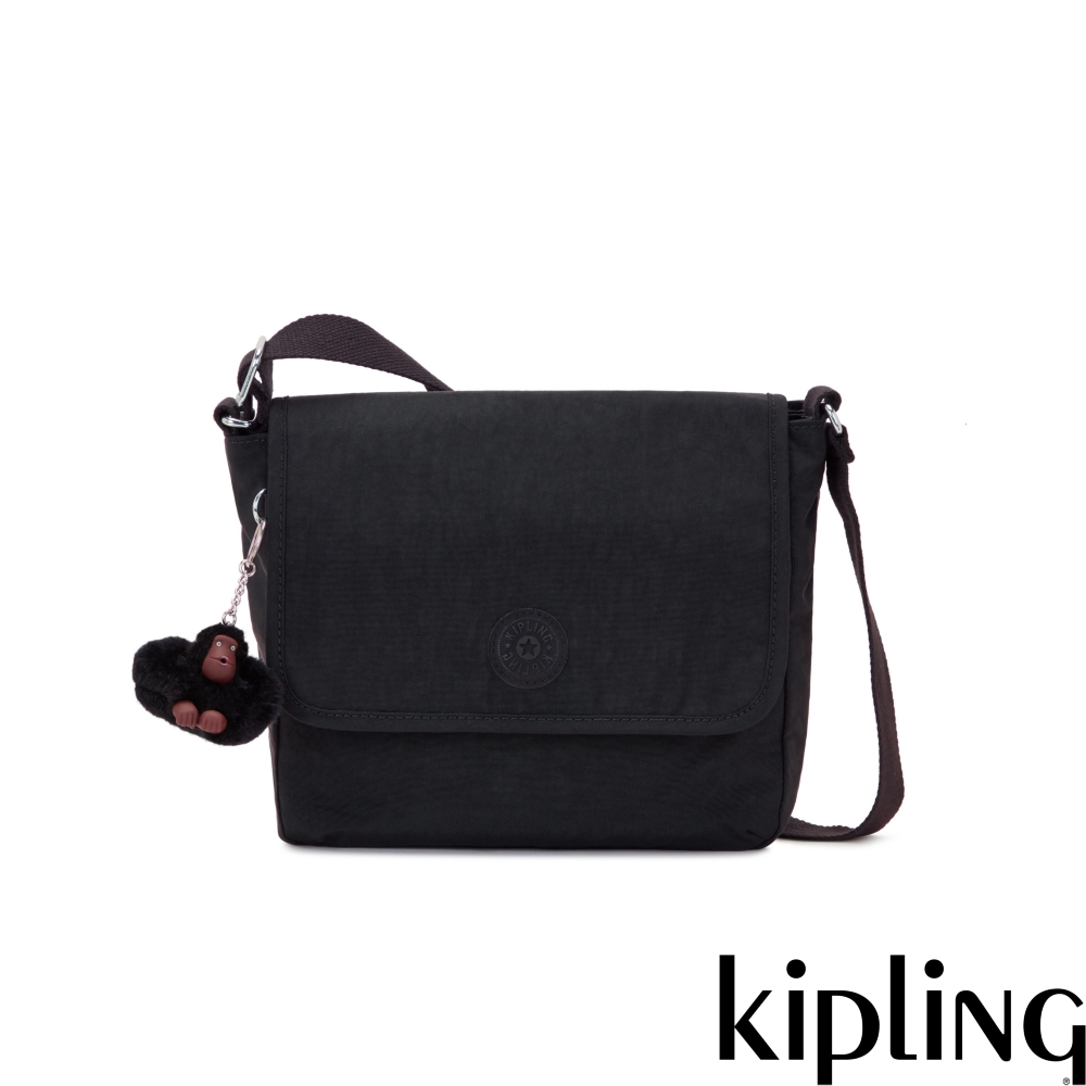 Kipling 率性曜石黑輕巧簡約側背包-TAMSIN B