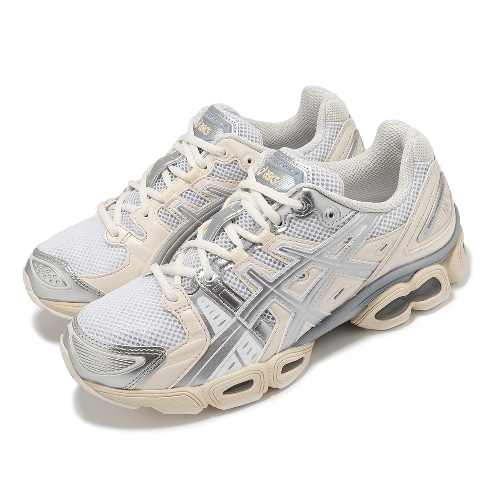 豆銀　大小9個 Asics 休閒鞋GEL-Nimbus 9 男鞋女鞋銀米白緩衝復古Y2K 千禧跑鞋亞瑟士