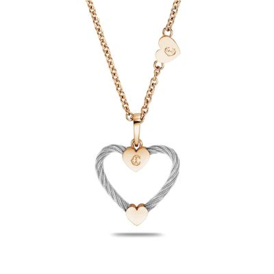 CHARRIOL 夏利豪 Passion 七夕情人節推薦 愛心鋼索項鍊 1212購物節 送禮推薦