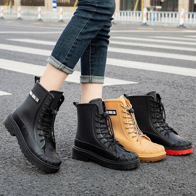 【韓國KW美鞋館】時尚潮流雨季必備韓國人氣防水防滑短中筒雨靴(雨鞋/騎士雨鞋/膠鞋/洗車/廚房/工作鞋)