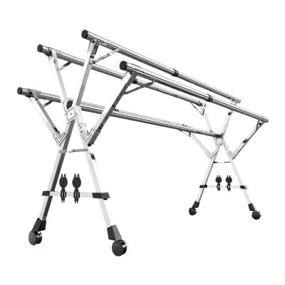 STYLE 格調 2米五桿大容量不鏽鋼伸縮曬衣架(贈防風掛勾/晾曬襪夾/拖鞋晾曬夾)/伸縮衣架/晾衣架/曬鞋架