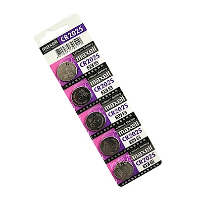 日本品牌 水銀電池 maxell CR2025 (5入/卡)