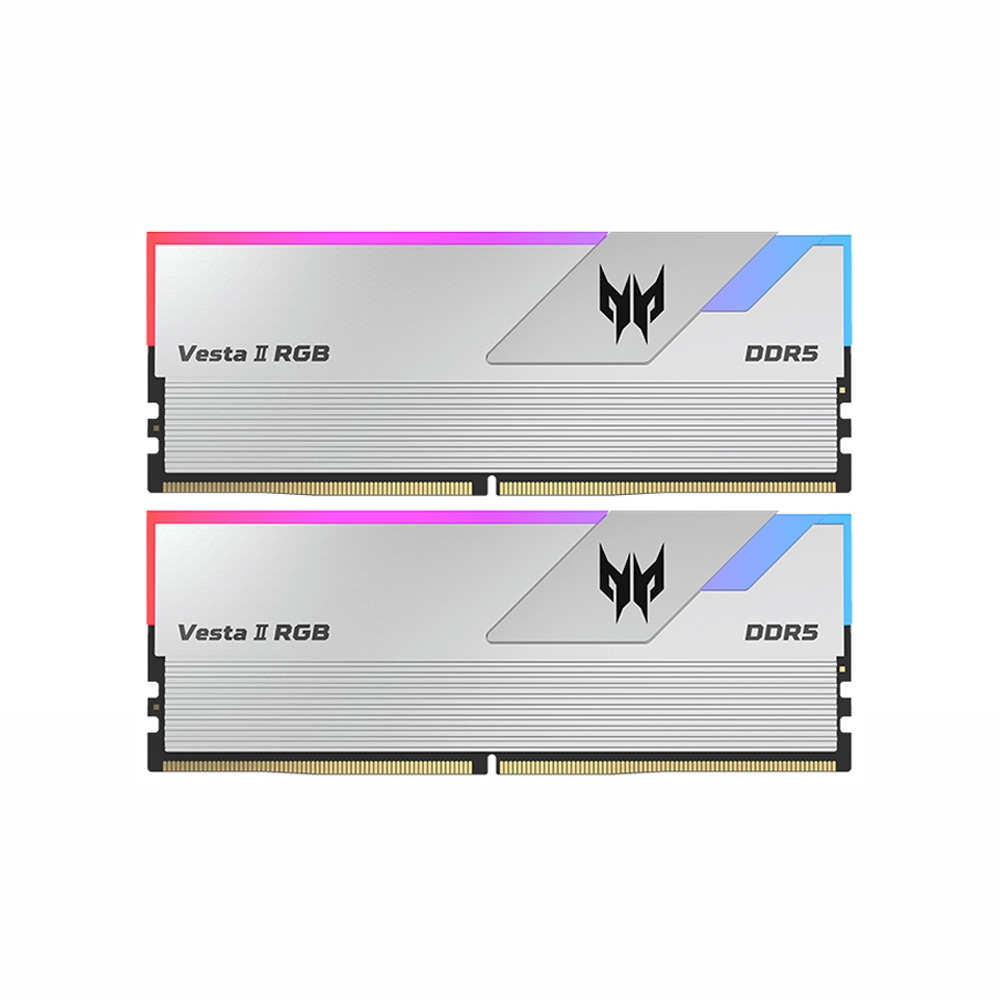 Acer Predator Vesta2 DDR5-6800 32G(16*2)(CL34) 銀色RGB 超頻桌上型