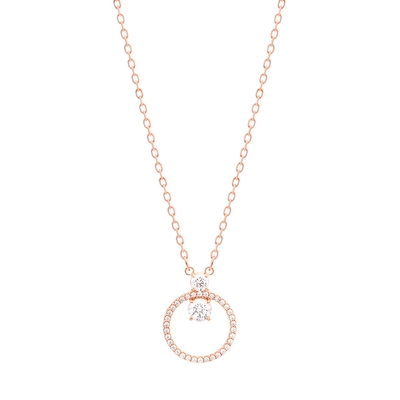 SWAROVSKI 施華洛世奇 Constella 玫瑰金水晶項鍊