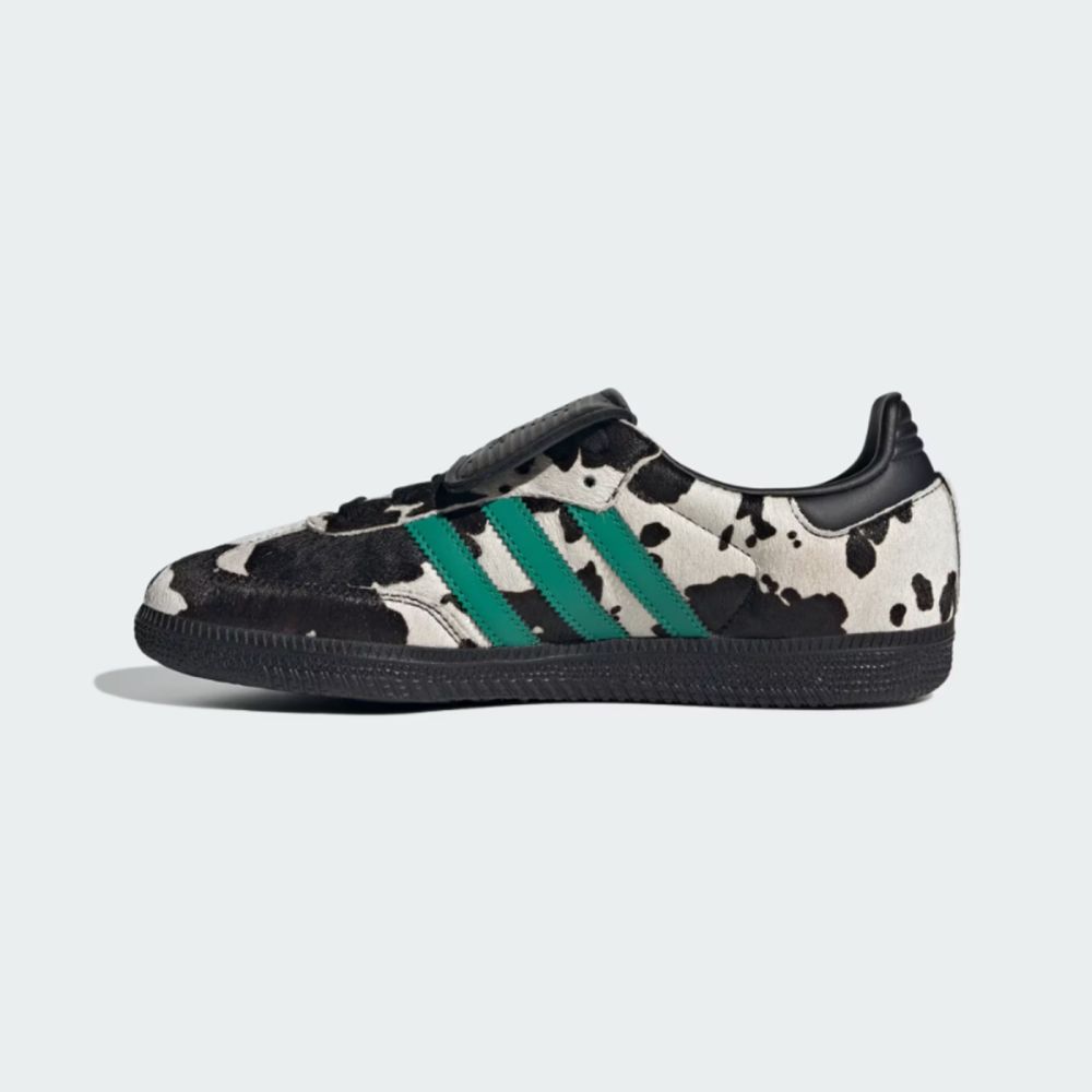 【ST】　 Samba LT 26.5cm adidas 休閒鞋Samba LT W 女鞋仿馬毛乳牛紋黑綠德訓鞋愛迪達JS3930