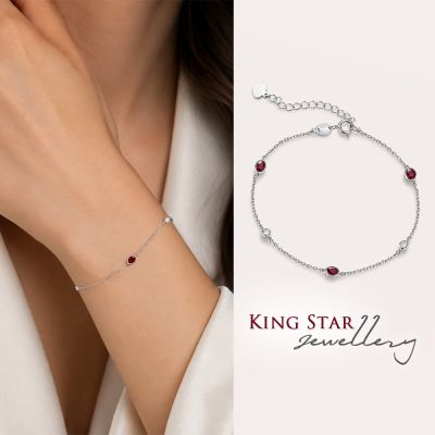 King Star 天然紅寶石手鍊 紅韻