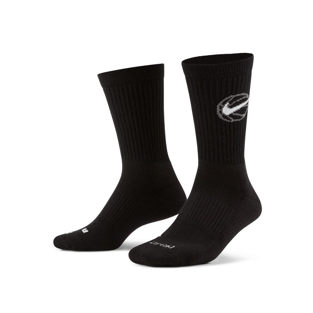 Nike U Nk Ed Crew Bball 3Pr 長襪 黑色 三入 中筒襪 籃球襪 DA2123-010 | 襪子 | Yahoo購物中心