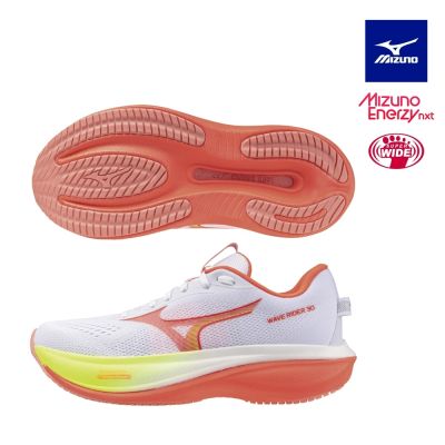 MIZUNO美津濃 WAVE RIDER 30 女 4E超寬楦 慢跑鞋-白 J1GW262171