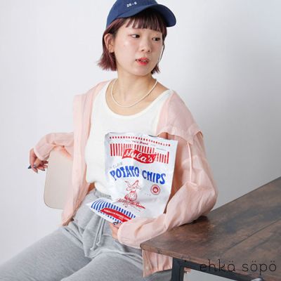 〚ehka sopo〛輕薄微透膚抽繩設計短版連帽外套