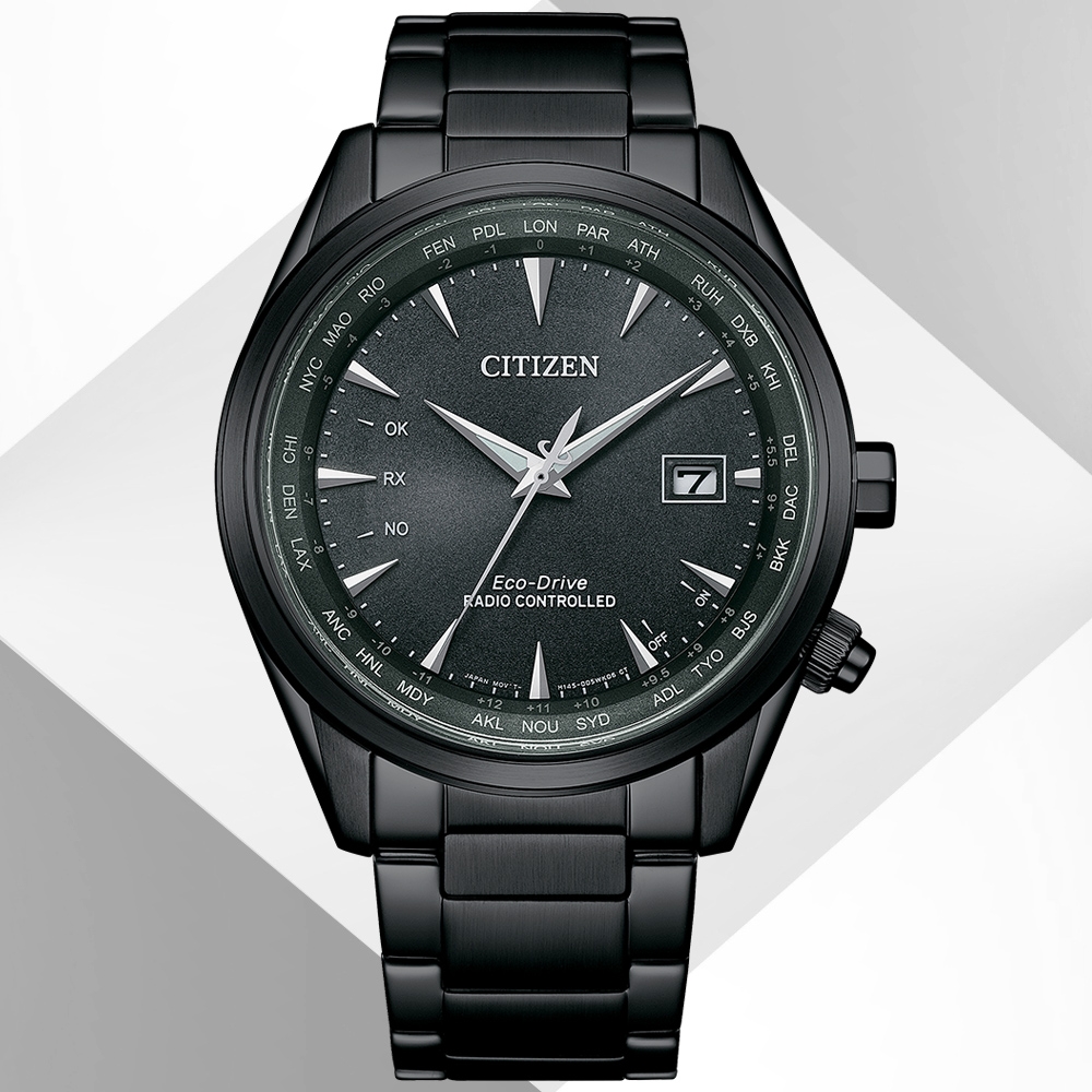 CITIZEN星辰 GENT'S系列 電波對時 萬年曆 光動能腕錶 錶 手錶 送禮 43mm/CB0275-83E