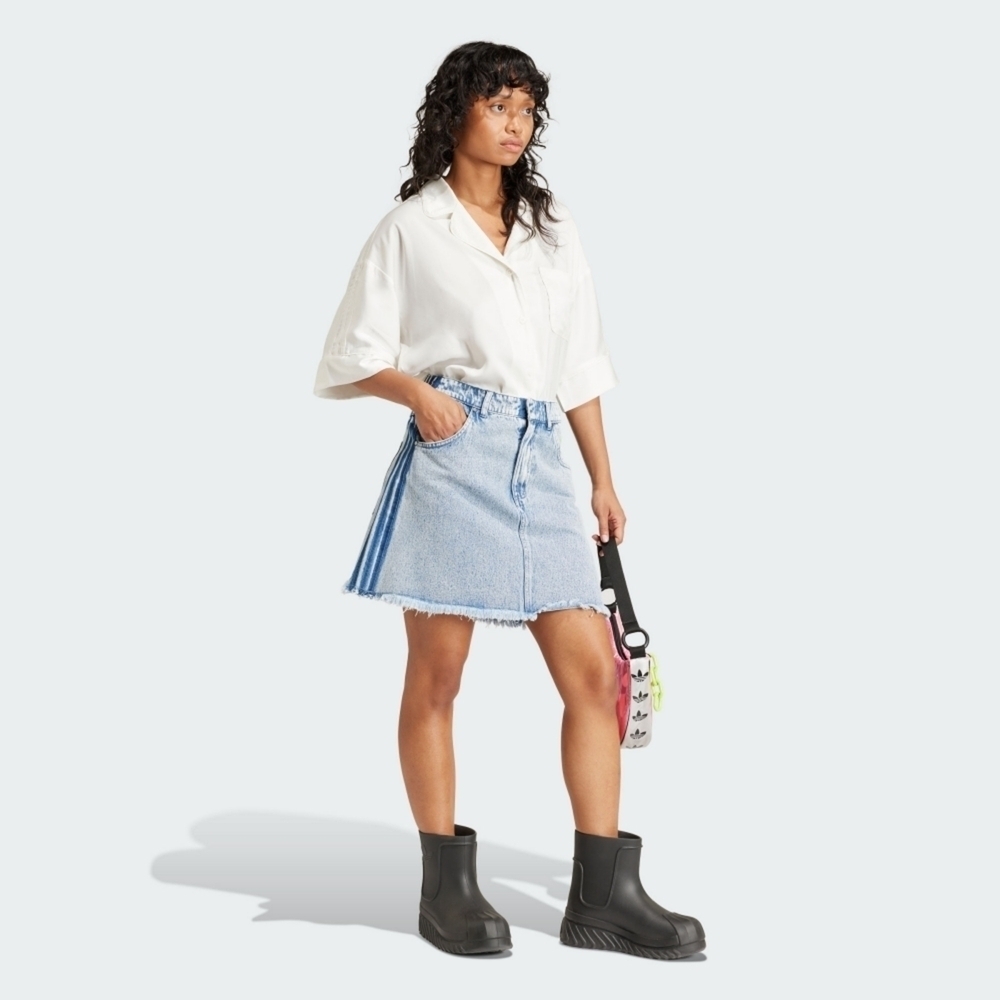 Adidas Ksenia Skirt IU2509 女牛仔短裙流行休閒寬鬆高腰愛迪達