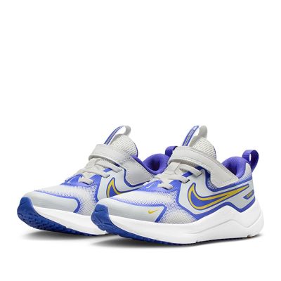 NIKE 慢跑鞋 童鞋 中童 兒童 運動鞋 魔鬼氈 COSMIC RUNNER PSV 灰藍黃 HM4400-101