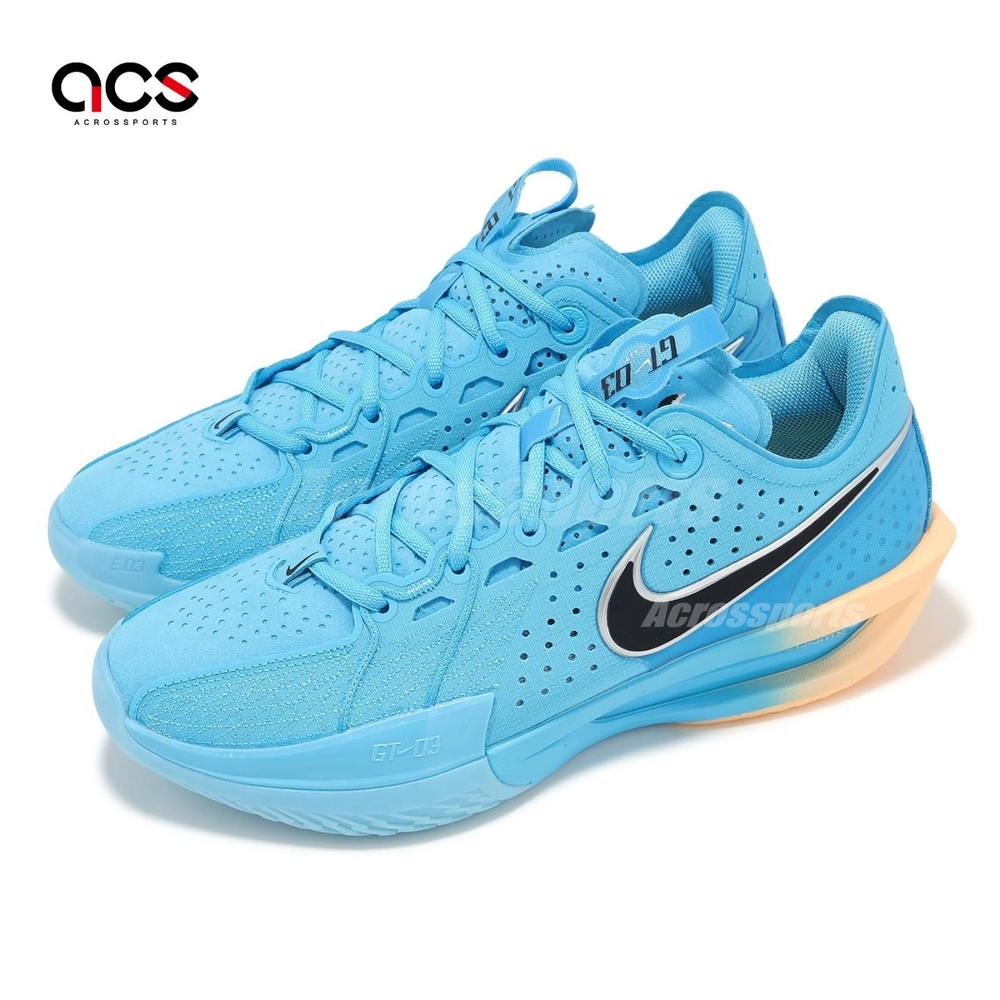 Nike 籃球鞋GT Cut 3 EP 男鞋藍黃氣墊抗扭緩震運動鞋DV2918-404 | 籃球