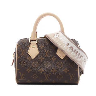 LOUIS VUITTON路易威登 Louis Vuitton M46222 SPEEDY 20手提斜背包(米色)