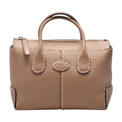 TOD’S 經典Di Bag小號牛皮兩用包(奶茶色)