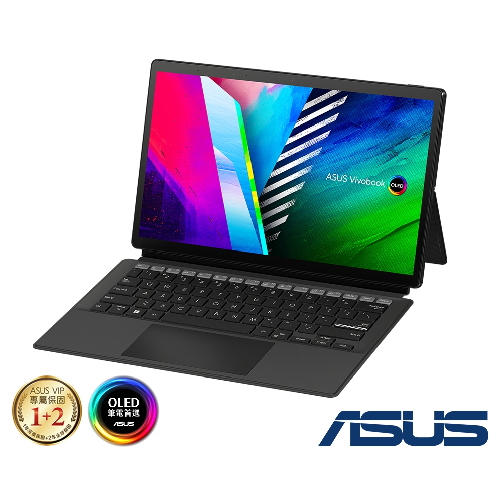 ASUS T3300KA 13.3吋平板電腦(N6000/8G/128G/Win11HS/酷潮黑/Vivobook