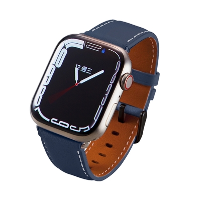 【AI.BEAR】Apple Watch 38/40/41/42/44/45/49mm iPay悠遊真皮錶帶