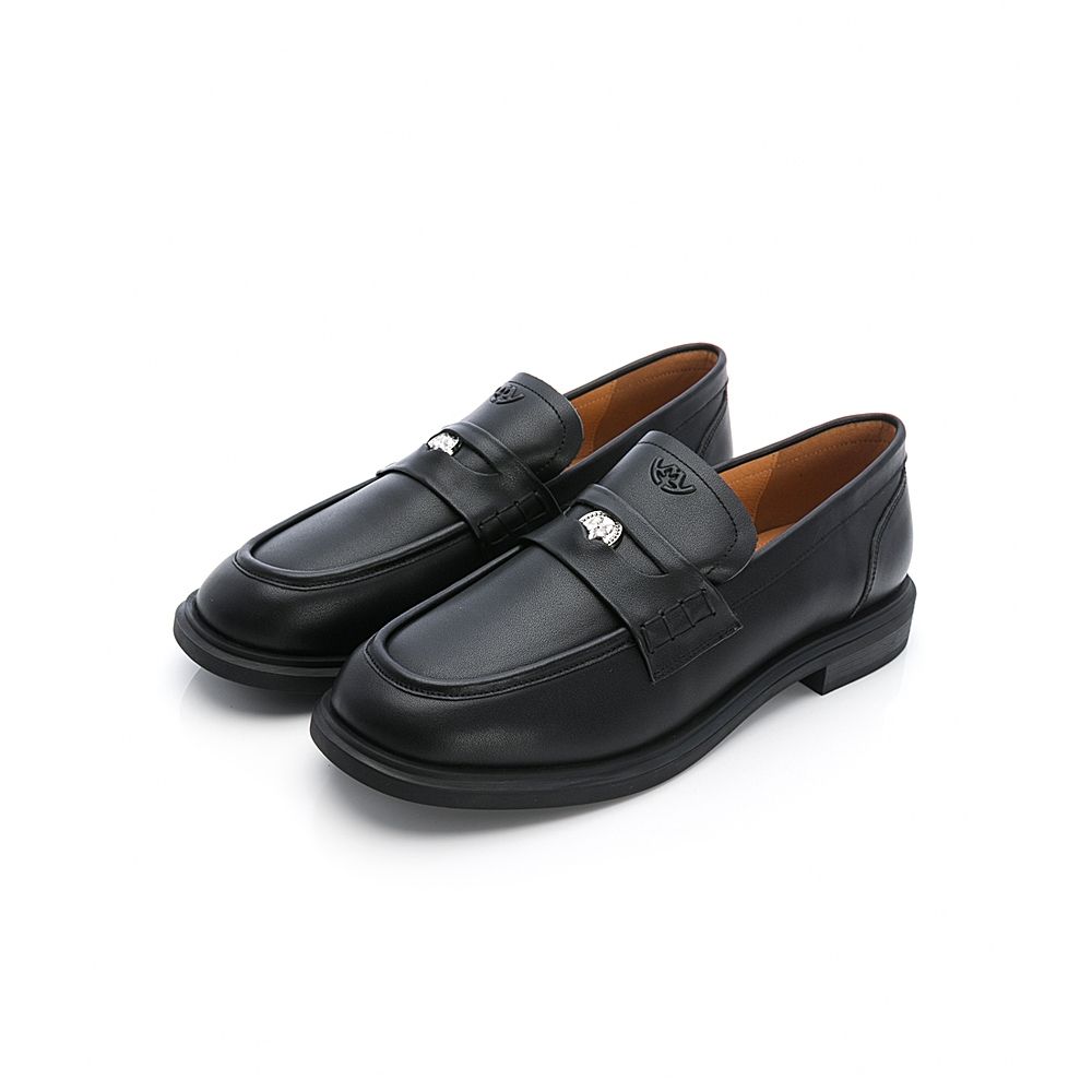 viina經典百搭真皮樂福鞋-黑 (viina)