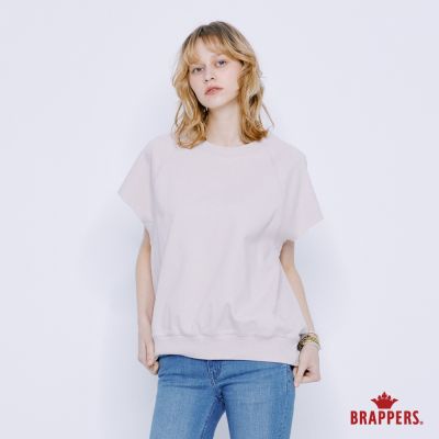 BRAPPERS 女款 繭型圓領短袖上衣-淺紫